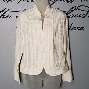 Coldwater Cream Creek Silk Jacket Zip Up, S